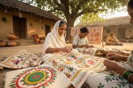Traditional Sujini Storytelling Quilt