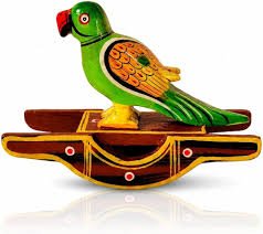 Hand-painted Wooden Bird Toy